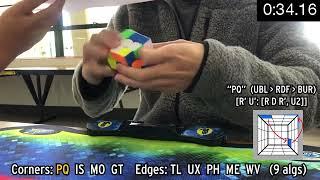 Official 44.60 3BLD with 3-style (annotated)