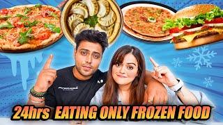 We Ate Only Frozen Food For 24 Hours  *EMOTIONAL* | 24 Hour Food Challenge