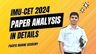 IMU-CET 2024 PAPER ANALYSIS IN DETAILS #imucet24  #IMUCETCUTTOFF