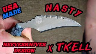 Designed To Make Anyone Dangerous : NEEVESKNIVES & TKELL FLN KNIFE REVIEW