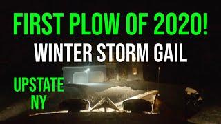 First Plow Of 2020! Winter Storm Gail in Upstate NY