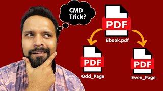  Extract Even & Odd Pages from an eBook into Separate PDFs | CMD Trick 
