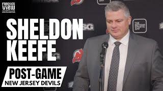 Sheldon Keefe Discusses New York Rangers vs. New Jersey Devils Rivalry, 5-0 Shutout Win for Devils