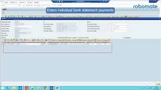 The process of automatically entering bank statements into the SAP system