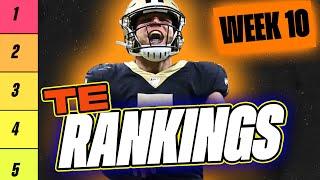  NEW Top 15 TE RANKINGS for Week 10 Fantasy Football  | Fantasy Football Rankings