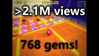 Marble Blast: my custom level with many gems