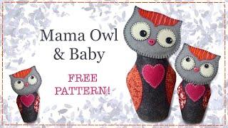 Owl shelf sitter || FREE PATTERN || Full tutorial  with Lisa Pay