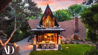 Inside an Abstract A-Frame Home in the Woods | Unique Spaces | Architectural Digest