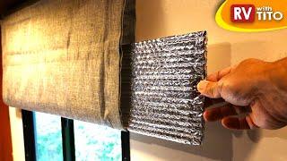 THIS Replaces UGLY Foil Insulation In Your RV Windows (Full DIY Build)