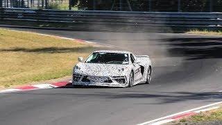 Corvette C8 SPIED TESTING HARD AT THE NURBURGRING! | LAPTIME & ENGINE SOUND