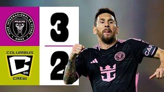 LIONEL MESSI MAGICAL FREE KICK GOAL | Columbus Crew vs Inter Miami 2-3 | Highlights & Goals 2024