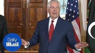 Tillerson dismisses talk of departure as 'laughable' - Daily Mail