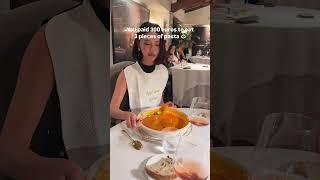 Paid €300 for 3 pieces of pasta? #pasta #paccheri
