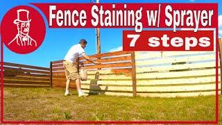 fence stain sprayer: the best way to stain a fence on a budget