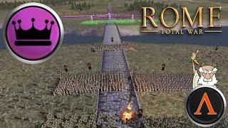 Can A Smaller Macedonian Army Hold a Bridge Against Parthian Army in OG Rome: Total War?