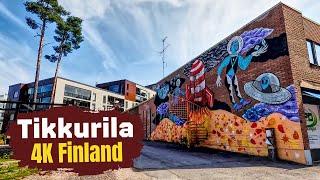 Walk in Tikkurila  Finland‍️4K Walking Tour