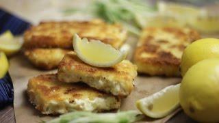 Saganaki (Σαγανάκι) | ausgebackener, panierter Feta | griechische Vorspeise