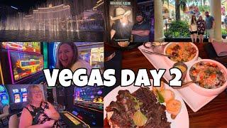Vegas day 2  Garth Brooks, Gordon Ramsay Steak,  Cosmo, Bellagio, Planet Hollywood & Slots
