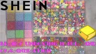Pastels SHEIN Beads Unboxing Haul + Bead Organization | Beauty and the Bead | No Talking | ASMR
