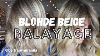 How To Beige Blonde Balayage + Foilayage Technique for intensive, perfect and Beautiful  Hair Color