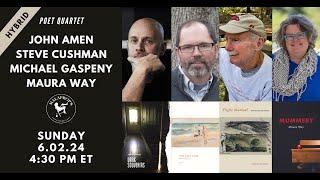 Poet Quartet: John Amen, Steve Cushman, Michael Gaspeny, Maura Way | Malaprop's Presents.