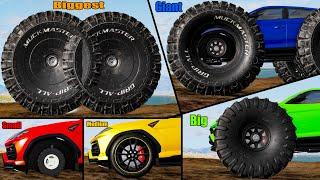 Small vs Medium vs Big Wheels #2 - Beamng drive