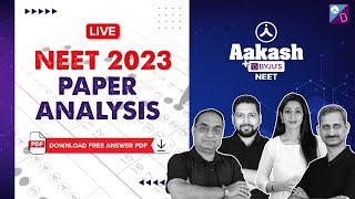 NEET 2023 Question Paper with Solutions Analysis | NEET Answer Key (PDF Download) | Aakash BYJU'S