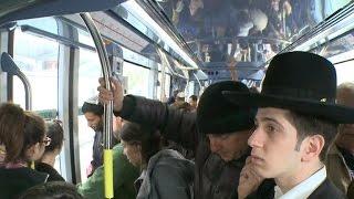 Commuters come together on Jerusalem's light train