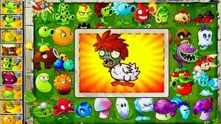 PvZ2 Challenge - All Plants Max Level Vs 500 Zombie Chicken use 3Plant Food!