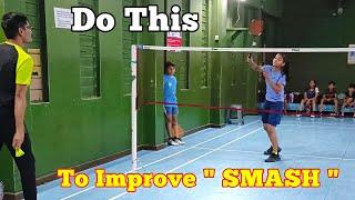 How to improve SMASH in badminton || Badminton Smash Technique || Badminton Training