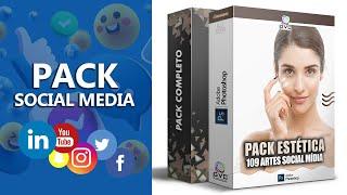 Pack Estética Mídias Sociais Artes Editáveis PSD