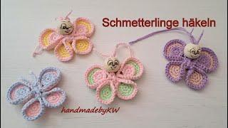 Schmetterlinge häkeln 