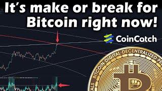 It's make or break for bitcoin! Scalp short soon could be a smart play.