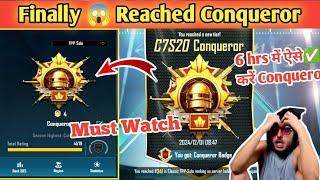 Day 8  Finally Reached Solo Conqueror | C7S20 Conqueror rank push tips and tricks 