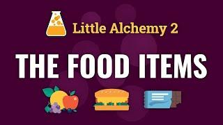 How to make ALL FOOD ITEMS in Little Alchemy 2