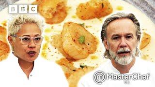 Marcus Wareing's Pan-Fried Scallops With Cauliflower Veloute! | MasterChef UK