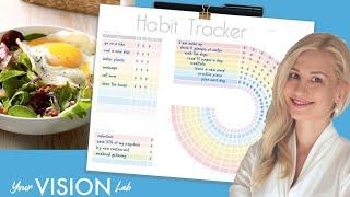 Habit Tracker Weekly Idea to cook new recipe with Olga Von Light weekly goals Eggs and Salad