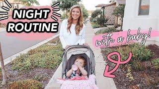 REALISTIC NIGHT TIME ROUTINE WITH A BABY! | LIFE OF MADDY VLOGS