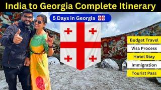 5 Days in Georgia - Itinerary With Cost | India to Georgia Travel Guide 2024 | VISA, SIM, FOREX