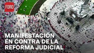 Miles se reúnen en el Ángel para la marcha contra la Reforma Judicial - Las Noticias