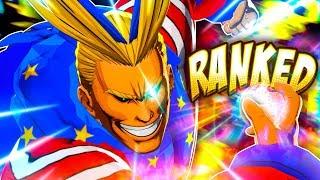 SMASHING THROUGH ONLINE!!! My Hero Academia: One's Justice 2 All Might Online Ranked Matches