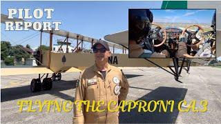 Pilot Report, Flying the Caproni Ca. 3 Replica