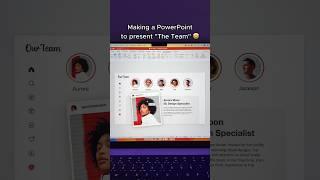 Level up your PowerPoint Design Skills to present your Team  #powerpoint #viral #shorts