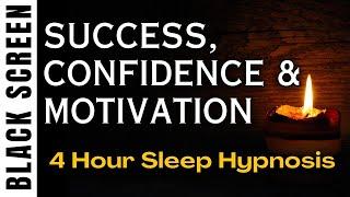 Sleep Hypnosis for Letting Go of the Fear of Success (Confidence & Motivation)  [Black Screen]