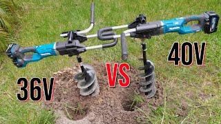 Makita Earth Augers. Makita 40v VS Makita 36v. Which Makes The Best Holes?