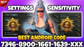 BEST 2024 ANDROID SENSITIVITY CODE| COPY & PASTE  | PUBG/BGMI.