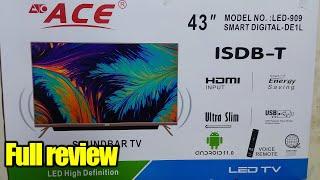 Murang tv na may voice Remote and more | ACE 43" Smart Digital-DE1L with Built-in Soundbar