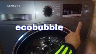 comment installer et brancher votre lave linge SAMSUNG  ecobubble /طريقة تركيب الة غسيل  لوحدك