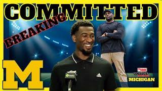 BREAKING: 6'3 CB Caleb Anderson commits to Michigan!