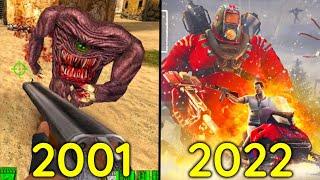 Evolution of Serious Sam Games 2001-2022